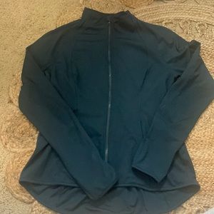 Yogalocious dark green jacket. Size large.